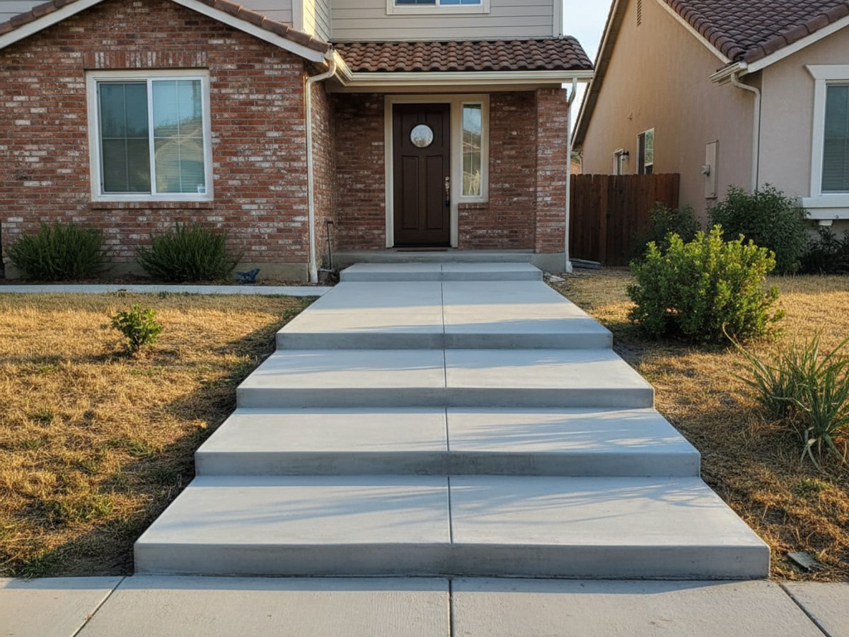 Concrete Sidewalks completed by Heritage Concrete Solutions in Corona, CA