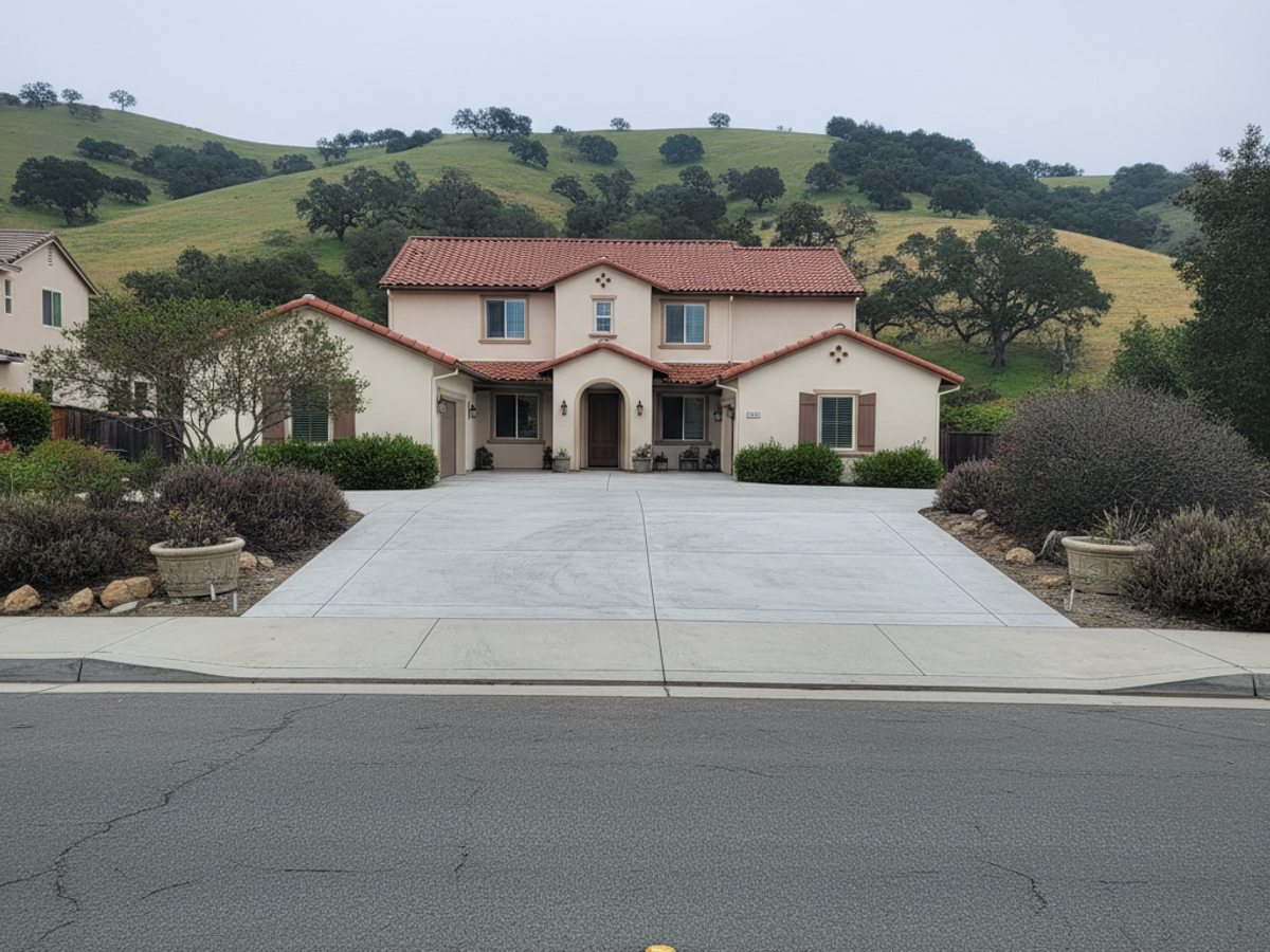 Concrete Driveways completed by Heritage Concrete Solutions in Redlands, CA